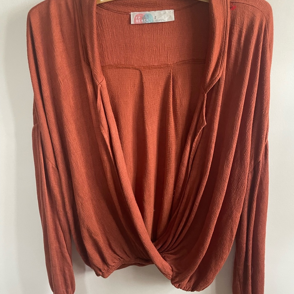 FP Beach‎ Rust Drape Front Top